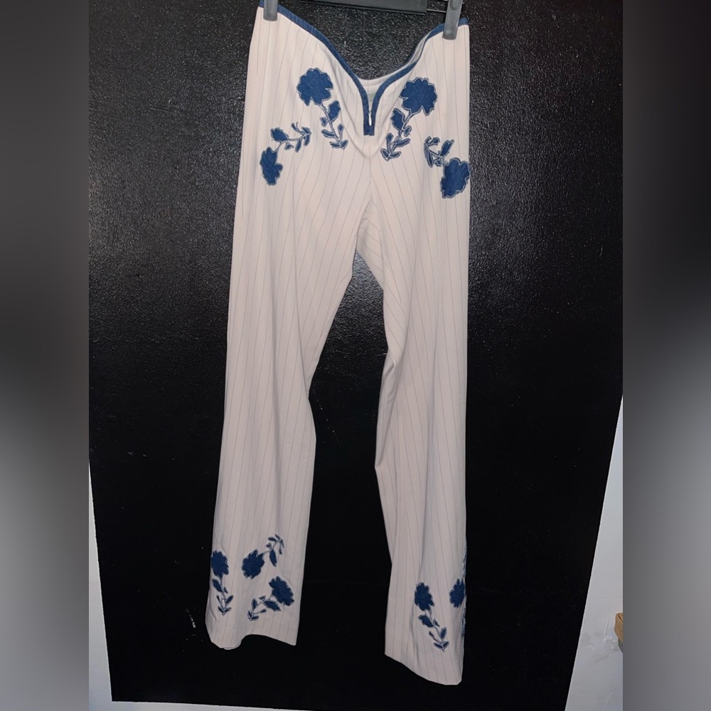 VINTAGE JAPANESE LOW ROSE DRESS PANTS